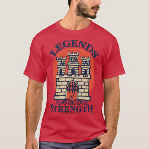 Antiek stenen kasteel t-shirt