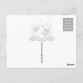 Antiek stijl Bull Terrier Photo Briefkaart (Achterkant)