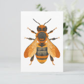 Antiek stijl Bumble Bee – geïnspireerd Bedankkaart (Staand voorkant)