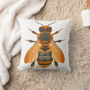 Antiek stijl Bumble Bee – geïnspireerd Kussen
