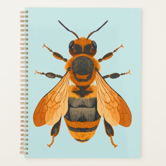 Antiek stijl Bumble Bee – geïnspireerd Planner (Voorkant)