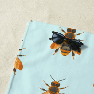 Antiek stijl Bumble Bee – geïnspireerd Strandlaken