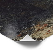 Antiek stijl eenhoorn schilderij perfect poster (Hoek)