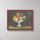 Antiek stijl Floral Canvas Art Print (Voorkant)