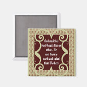 ANTIEK STIJL MOEDERS GEDICHT MAGNET (Voorkant / Achterkant)