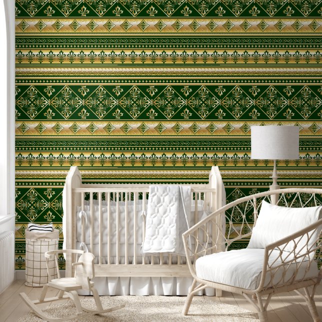  Antiek stijl - naadloos patroon 1 Behang (Kinderen)