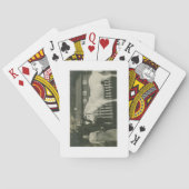 Antiek stijl Noorse boeren die kaarten afspelen (Achterkant)