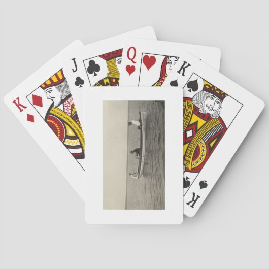 Antiek stijl oude vriendenkaarten voor het afspele pokerkaarten (Achterkant)