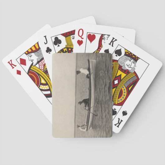 Antiek stijl oude vriendenkaarten voor het afspele pokerkaarten (Achterkant)