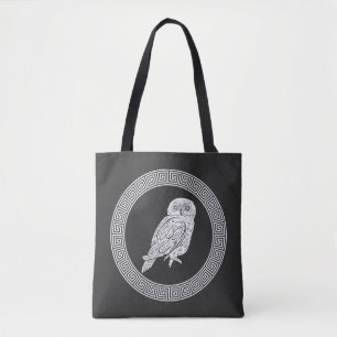 Antiek stijl Oudgriekse uil Tote Bag
