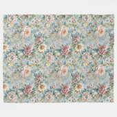 Antiek stijl rococo  bloemenversieringen fleece deken (Voorkant (Horizontaal))