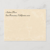 Antiek stijl Save the Date Briefkaart (Achterkant)