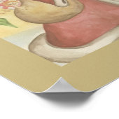 Antiek stijl vader kerst ingelijst kunst aan de mu poster (Hoek)