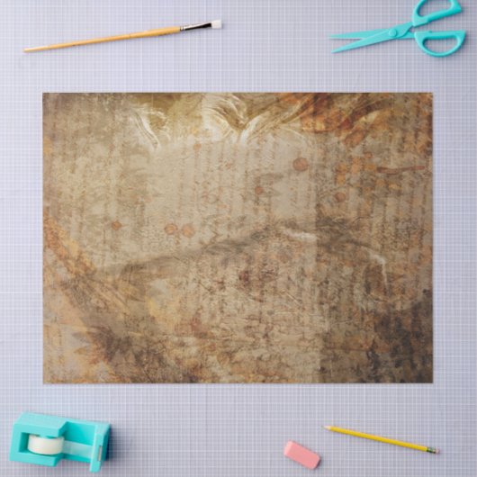 Antiek stijlhandschrift en Rozen Tissuepapier (Craft)