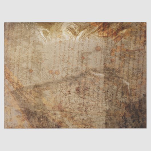 Antiek stijlhandschrift en Rozen Tissuepapier (Voorkant)