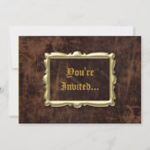  Antiek stijlpartijuitnodigingen Kaart (Voorkant)