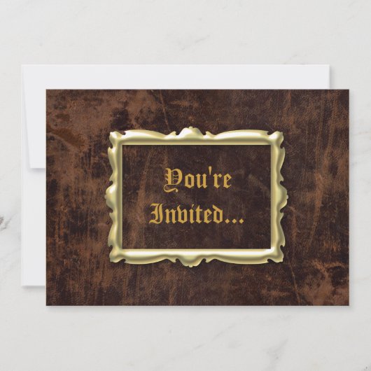 Antiek stijlpartijuitnodigingen Kaart (Voorkant)