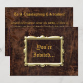  Antiek stijlpartijuitnodigingen Kaart (Voorkant / Achterkant)