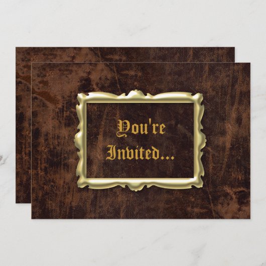  Antiek stijlpartijuitnodigingen Kaart (Voorkant / Achterkant)