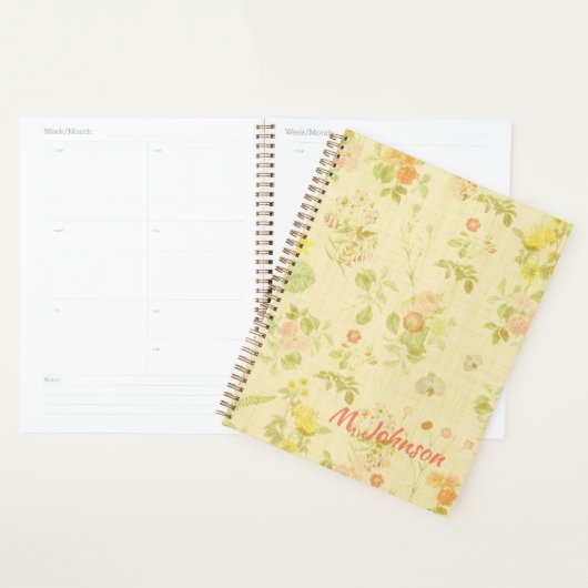Antiek stijlpatroon planner (Display)