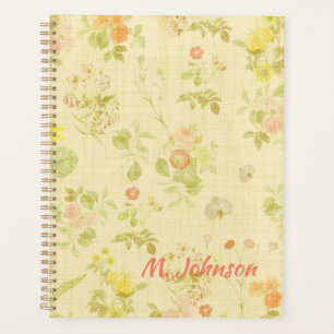 Antiek stijlpatroon planner