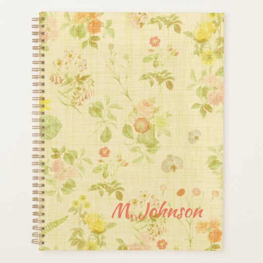 Antiek stijlpatroon planner (Voorkant)
