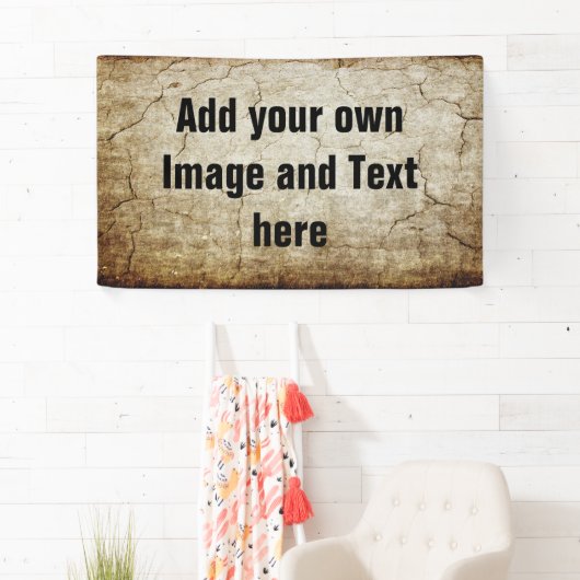 Antiek stijlpatroongrijze 2 + uw ideeën spandoek (Insitu)