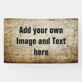 Antiek stijlpatroongrijze 2 + uw ideeën spandoek (Horizontaal)