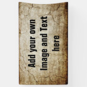 Antiek stijlpatroongrijze 2 + uw ideeën spandoek (Verticaal)