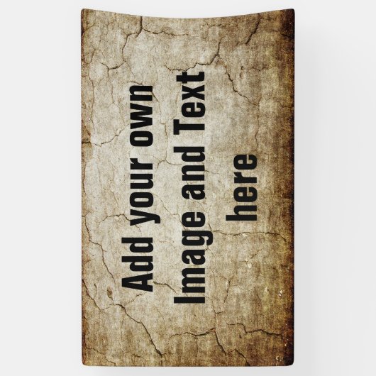 Antiek stijlpatroongrijze 2 + uw ideeën spandoek (Verticaal)