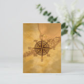 Antiek Stijlvol Roos Briefkaart (Staand voorkant)