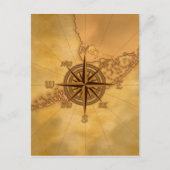 Antiek Stijlvol Roos Briefkaart (Voorkant)