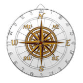 Antiek Stijlvol Roos Dartbord (Voorkant)