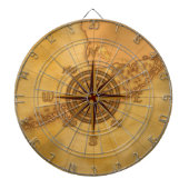 Antiek Stijlvol Roos Dartbord (Voorkant)