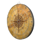 Antiek Stijlvol Roos Dartbord (Voorkant Rechts)