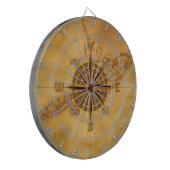 Antiek Stijlvol Roos Dartbord (Voorkant Links)