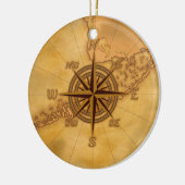 Antiek Stijlvol Roos Keramisch Ornament (Links)