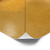 Antiek Stijlvol Roos Poster (Hoek)