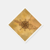 Antiek Stijlvol Roos Servetten (Hoek)