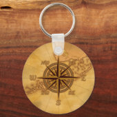 Antiek Stijlvol Roos Sleutelhanger (Voorkant)