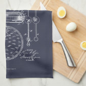 Antiek stopwatch, 1889 Patenttekening Theedoek (Quarter Fold)