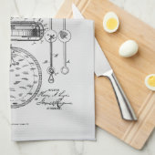 Antiek stopwatch, 1889 Patenttekening Theedoek (Quarter Fold)