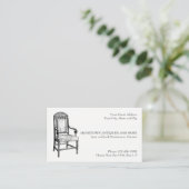 Antiek Store Dealer Upholsterer Visitekaartje (Staand voorkant)