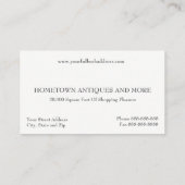 Antiek Store Dealer Upholsterer Visitekaartje (Achterkant)