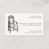 Antiek Store Dealer Upholsterer Visitekaartje (Voorkant)