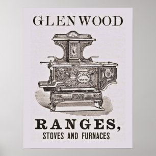 Antiek Stove Adverteren Poster
