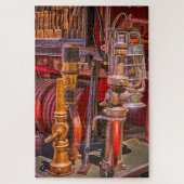 Antiek straalpijpen legpuzzel (Verticaal)