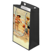  Antiek Strand Jongen Meisje Kinderen Fine Art Klein Cadeauzakje (Voorkant Gekanteld)