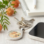  Antiek Strand Jongen Meisje Kinderen Fine Art Sleutelhanger (Zijkant)