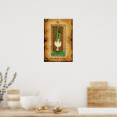 ANTIEK STREEFCIJFERS 12 / HET BEHANDELDE MAN POSTER (Keuken)